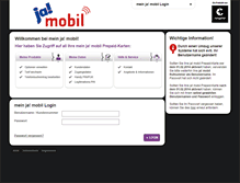 Tablet Screenshot of jamobil.congstar.de